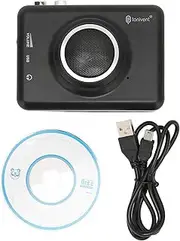 Cassette Players, Cassette Players Upgrade Portable USB Tape to MP3 Converter with Detachable Speakers for Laptops and CD Burners
