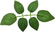 40PCS Artificial Rose Leaves, Decorative Greenery Foliage, Set of Stems Green