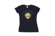 Guardians Of The Galaxy Womens/Ladies Groot Varsity Cotton T-Shirt (Navy Blue) - UTBI22518