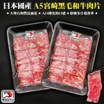 【加贈海鹽-海肉管家】日本宮崎牛和牛霜降肉片(6盒_100G/盒)