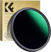 K&F Concept 37-82mm Variable ND3-ND1000 Filters 10-Stops Adjustable ND for DSLR