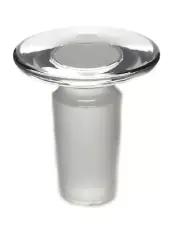 Stopper - Flat Head, Solid Cone, Borosilicate Glass, Size 14/23 - Eisco Labs
