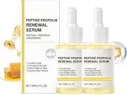 Peptide Propolis Renewal Serum, Peptide Propolis Renewal Serum Wrinkles Fine Lines Aging Skin, 30ml Hydration & Wrinkle Renewal Serum Suitable for All Skin Types (2pcs)