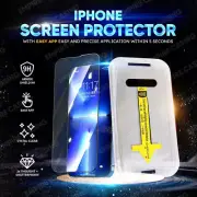 For iPhone 15 14 12 11 13 Pro Max 16 Tempered Glass Screen Protector Easy Apply