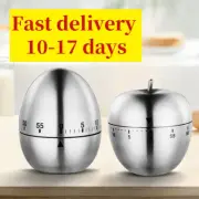 new Mechanical Egg Kitchen Timer Cooking Timer Alarm 60 Minutes Stainless Steel