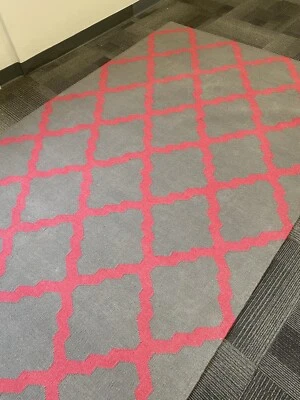 Beni Ourain moroccan Flat Weave Area Rug 5' X 8' Klim Rug Reversible New