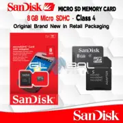 SanDisk Micro SD Card 8GB With Adapter 8 GB TF Flash Memory Class 4 OEM Original