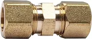 LTWFITTING 1/2" OD Compression Union,Brass Compression Fitting(Pack of 5)