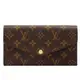 最後一個↘【Louis Vuitton 路易威登】SARAH 經典老花信封翻蓋長夾 錢包-玫紅M62234