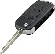 FLJKCT Key Shell Car Keys Case 2 Buttons Car Remote Key Shell,for SsangYong Actyon Kyron Rexton