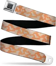 'Buckle-Down Men's Seatbelt Belt Kids, cat Mood Poses/Stripe Black/White/Grays, 1.0'' Wide-20-36 Inches'