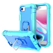 MCC Stylish Shockproof iPhone SE 2020 2nd Gen Case Cover Apple Heavy Duty [Light Blue+Blue]