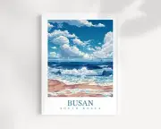Busan Travel Print Wall Art South Korea Wall Hanging Busan Home Dcor Busan Gift