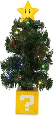 Super Mario Bros. Super Star LED USB-Powered Light-Up Desktop Holiday Tree