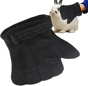 Animal Handling Gloves - Cat/Dog Scratch Protection Gloves - Gentle Touch Safe Handling Mitten for Nail Trimming Grooming Squirrel Lizard Snake Bird Hedgehog Parrot Reptile Secure Animal Care