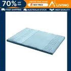 Memory Foam Mattress Topper 7-Zone 8cm King Bed Comfort Sleep Support -BL-K