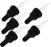 CALLARON 5pcs Essential Oil Dropper Caps for Accurate Dispensing Leak Design for Aromatherapy Perfume Oils Fits Refillable Roller Bottles for Liquid Applications