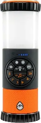 ECOXGEAR ECO Lantern Portable Bluetooth Speaker 3.6" White/Grey/Orange
