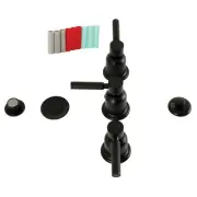Kingston Brass KB632.DKL Kaiser 1.5 GPM Widespread Bidet Faucet - Black