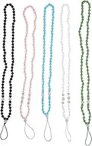 DOITOOL 5Pcs Skid Phone Lanyards Versatile Neck Straps for Mobile Phones Cameras Certificates Removable Design Random Colors for Office Travel Daily Use Random Color
