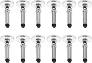 POPETPOP 12pcs Touch Screen Devices Replacement Silicone Stylus Disc Tips (Silver)