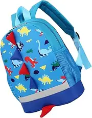 [BESTYASH] Children's Back Dinosaur School Bag Kid Back Camping Bag School Student Back Back Practical Storage Bag Back Red Nylon