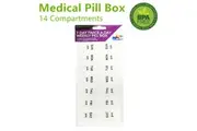 Clear Medical 7 Day Twice Pill Box Organiser Case Tablet Storage Container Medicine