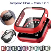 Apple Watch iWatch Series 6 Tempered Glass Screen Protector Case Full Cover 38 40 42 44mm