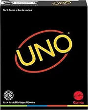Mattel UNO Minimalista Card Game for 2 to 10 Players, Ages 7 and Up