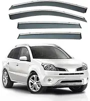 4Pcs Car Wind Deflectors for Renault for Koleos Mk1-Hy 2006-2016, Side Window Ventilated Visors Rain Deflector