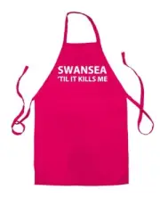 Swansea 'Til It Kills Me - Unisex Kids Apron - Team Love Fan Football Funny Till