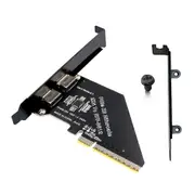 PCIE 4.0X8 PCIExpress X8 to Oculink External SFF-8612 SFF-8611 Host Adapter As pictures shown