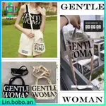 WOMEN GENTLEWOMAN PRINTED CANVAS TOTE BAG WOMEN TAS JALAN