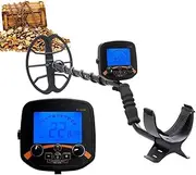Professional Underground Metal Detector, Higher Accuracy Metal Detectors with LCD Display, IP68 Waterproof Coil, 2.5m Finder Pinpoint Detector, Adjustable Treasure Hunter for Beach Hunting