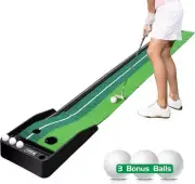 Golf Putting Trainer, Indoor/Outdoor Golf Auto Return Putting Trainer Mat