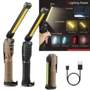 Rechargeable LED Work Light Mechanic Flashlight with Magnetic Base Hanging Hook