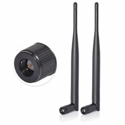 WiFi Antenna 2.4G/5G 6dBi SMA Male Antenna 2pcs for Security IP Camera Recorder