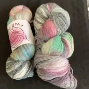 alpaca wool blend yarn hank 2* 100g (#B332)