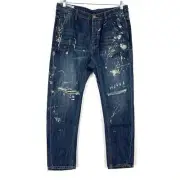 Man X One Teaspoon Jeans Mr Golds Cowboy Men's 34 Relaxed NWT