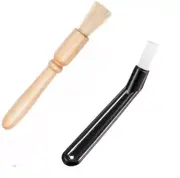 Coffee Bar Beans Powder Espresso Grinder Machine Cleaning Brush Set 2PCS