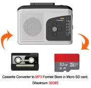 Tape Walkman Cassette Player AM / FM Radio Record To TF Card Audio Capture Card