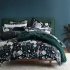 LOGAN MASON AUSTRALIA ULTIMA LEAH NIGHT FLORAL VELVET QUILT COVER SET QUEEN