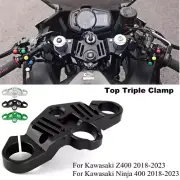 Motorcycle Front Fork Triple Clamp Top Plate for Kawasaki Ninja 400 Z400 2018-23