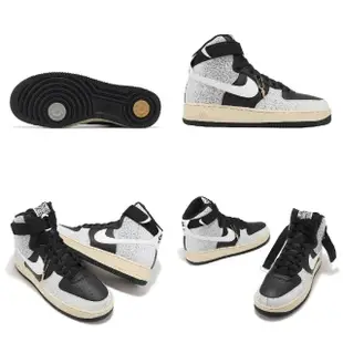 【NIKE 耐吉】休閒鞋 Air Force 1 High 07 LX 男鞋 黑 白 AF1 50週年 嘻哈 吊飾(FB2049-001)