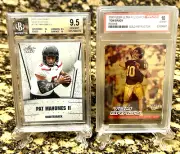 Graded Tom Brady 2000 Refractor Rookie LOT & MAHOMES ERROR 2017 LEAF BGS 9.5 #07