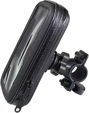 Toddmomy Bike Phone Mount Holder Pouch Black with Rotation Cradle Pads for Cycling Commuting Touring