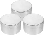 3Pcs Aluminum Weighing Can Empty Laboratory Weighing Dish Mini Metal Soil Storage Tins for Powder Liquid Specimen 5cm