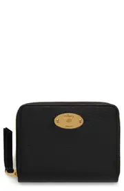 Mulberry Small Zip Around Leather Wallet in Black at Nordstrom One Size