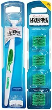 Ultra Clean Access Flosser for Hard-to-Reach Areas Flosser Handle with 28 Ref...