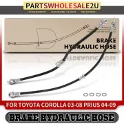 2x Front Sides Brake Hydraulic Hose for Toyota Corolla 2003-2008 Prius 2004-2009 (for: Toyota)